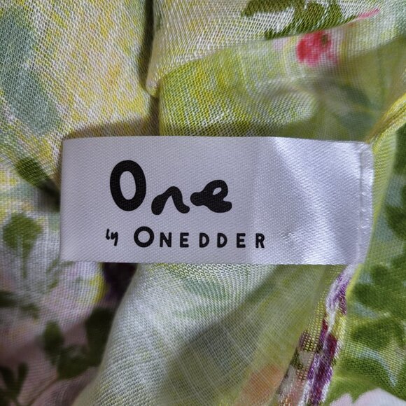 One by Onedder Women's Floral Print Kimono Boho Multicolor One Size - Picture 9 of 10